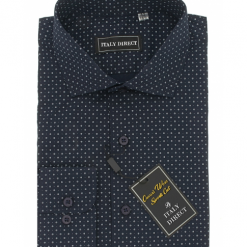 Italy Direct Navy Pattern Sport Fit Casual Shirt