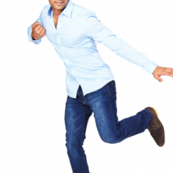 SRG Shop Men's Light Blue Athletic Fit Casual Shirt