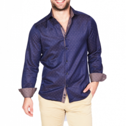 Italy Direct Dark Blue Sport Fit Casual Shirt