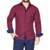 Italy Direct Red & Blue Check Sport Fit Casual Shirt 2 Italy Direct Red & Blue Check Sport Fit Casual Shirt
