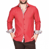Italy Direct Shop Men's Red Sport Fit Casual Shirt