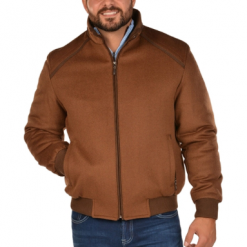 Italy Direct Taupe Bomber Jacket Shop Men's