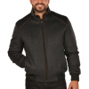 Italy Direct Shop Men's Charcoal Bomber Jacket
