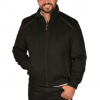 Italy Direct Black Bomber Jacket Shop Men's