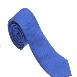 Italy Direct Blue 100% Woven Silk Necktie Shop Men's