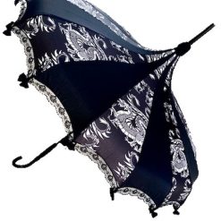 Hilary's Vanity Umbrellas Black And White Dragon
