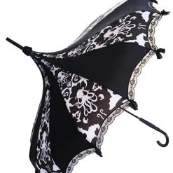 Hilary's Vanity Black And White Octopus Damask