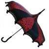 Hilary's Vanity Red And Black Small Skull Damask Umbrellas