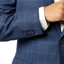 Italy Direct Classic Fit Blue Microbox Check Sport Jacket ST-SJ-407 Shop Men's