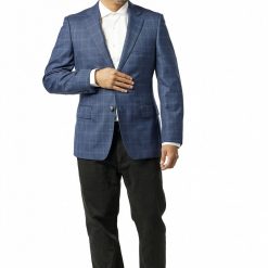 Italy Direct Classic Fit Blue Microbox Check Sport Jacket ST-SJ-407 Shop Men's
