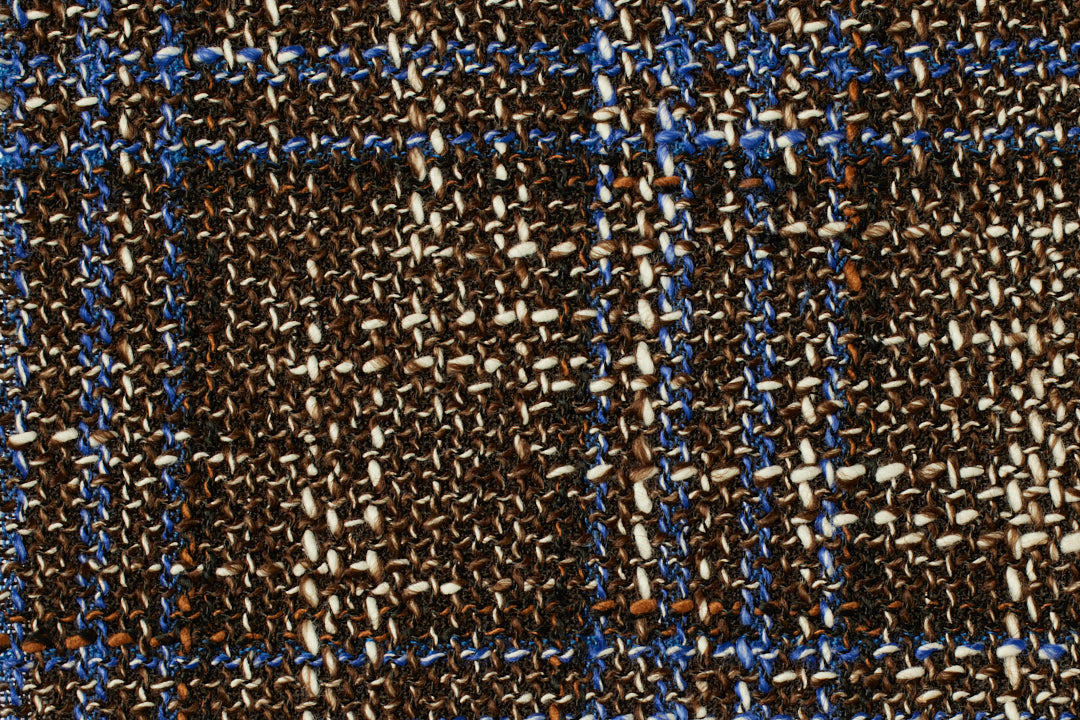 Italy Direct Shop Men's Slim Fit Brown Blue Hopeweave Sport Jacket GB-SJ-349 4 Italy Direct Shop Men's Slim Fit Brown Blue Hopeweave Sport Jacket GB-SJ-349