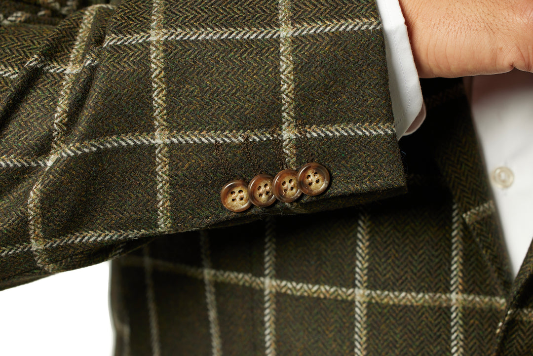 Italy Direct Modern Fit Green Herringbone Windowpane Sport Jacket B-SJ-611 5 Italy Direct Modern Fit Green Herringbone Windowpane Sport Jacket B-SJ-611