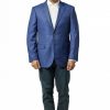 Italy Direct Shop Men's Modern Fit French Blue Sport Jacket B-SJ-LP-610 2 Italy Direct Shop Men's Modern Fit French Blue Sport Jacket B-SJ-LP-610