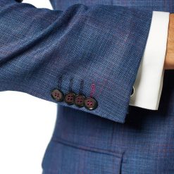 Italy Direct Slim Fit Blue And Lavender Hopweave Sport Jacket GB-SJ-347 Shop Men's