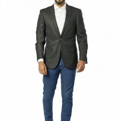 Italy Direct Slim Fit Black Texture Sport Jacket GB-SJ-338