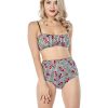 Italy Direct Gingham Cherry High Waisted Bikini