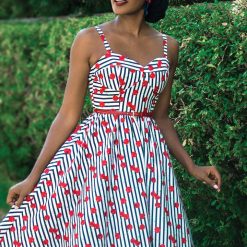 Be Mine 1950's Sweet Cherry Swing Dress By Stop Staring!