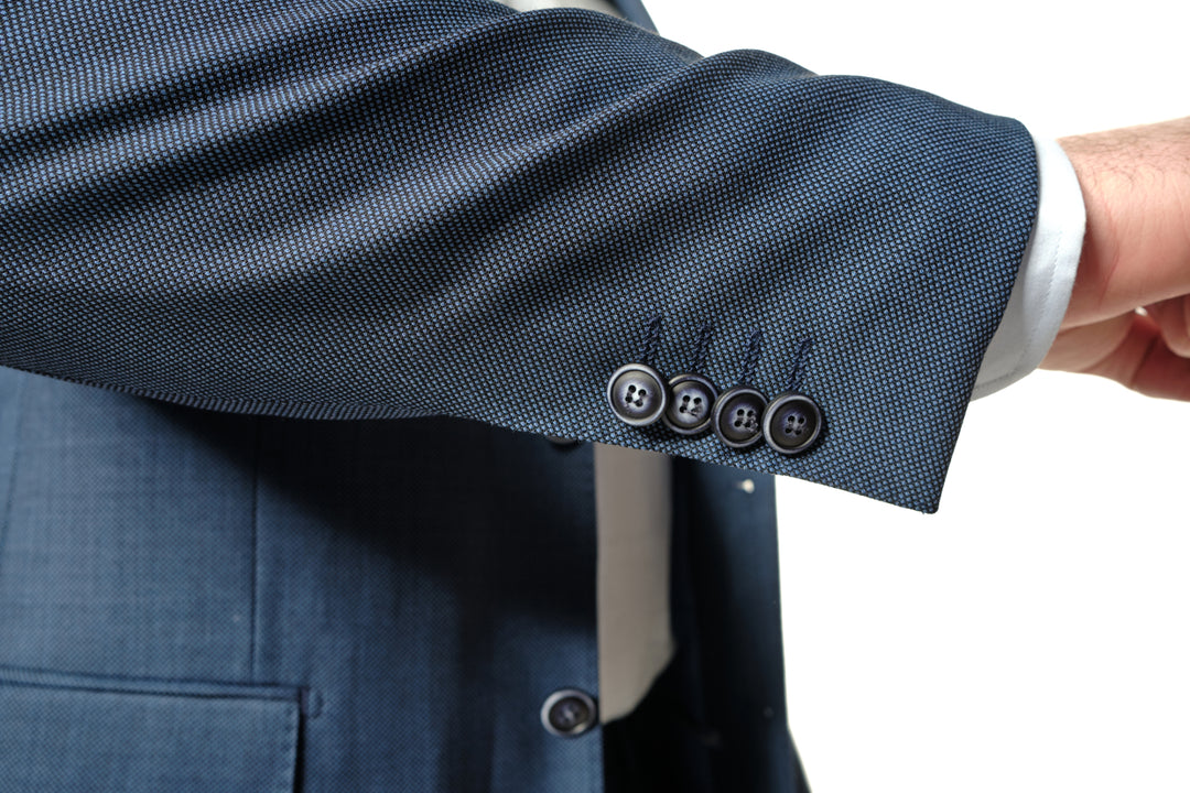 Italy Direct Shop Men's Modern Fit Blue Two Piece Suit B-20P6 4 Italy Direct Shop Men's Modern Fit Blue Two Piece Suit B-20P6