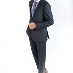 Italy Direct Modern Fit Charcoal Grey Two Piece Suit B-Charcoal