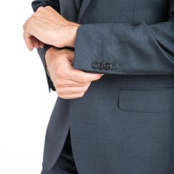 Italy Direct Modern Fit Charcoal Grey Two Piece Suit B-Charcoal