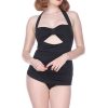Italy Direct Swimwear Black Frock