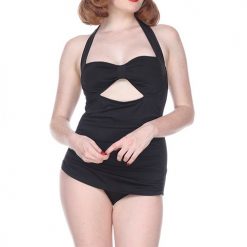 Italy Direct Swimwear Black Frock