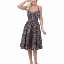 Jennifer Pink Lace Cotton 1950's Swing Dress By Stop Staring! Shop Women's