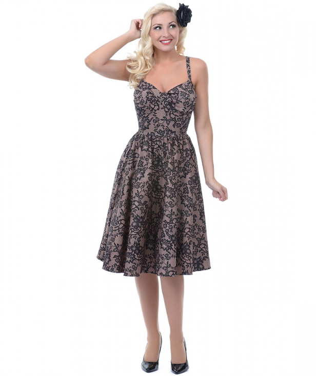 Jennifer Pink Lace Cotton 1950's Swing Dress By Stop Staring! Shop Women's 3 Jennifer Pink Lace Cotton 1950's Swing Dress By Stop Staring! Shop Women's