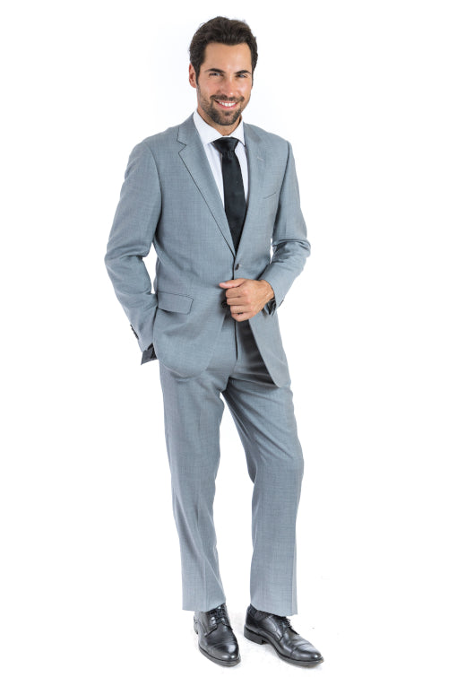 Italy Direct Modern Fit Lite Grey Two Piece Suit B-Lite Grey Shop Men's 3 Italy Direct Modern Fit Lite Grey Two Piece Suit B-Lite Grey Shop Men's