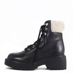 Italy Direct Shop Women's Seal Combat Booties