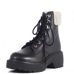 Italy Direct Shop Women's Seal Combat Booties