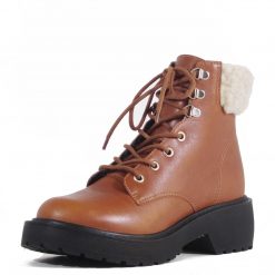 Italy Direct Shop Women's Seal Combat Booties