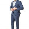 Italy Direct Classic Fit Blue Stripe Two Piece Suit ST-PR20-7 Shop Men's