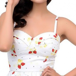 Strawberry Blossom 1950's Retro Swing Dress By Stop Staring!
