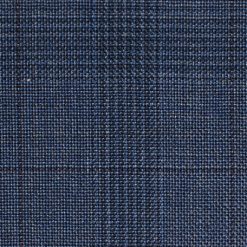Italy Direct Shop Men's Classic Fit Blue Check Three Piece Suit ST-3P-401 9 Italy Direct Shop Men's Classic Fit Blue Check Three Piece Suit ST-3P-401