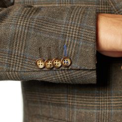 Italy Direct Modern Fit Brown Check Three Piece Suit B-3P-603 8 Italy Direct Modern Fit Brown Check Three Piece Suit B-3P-603