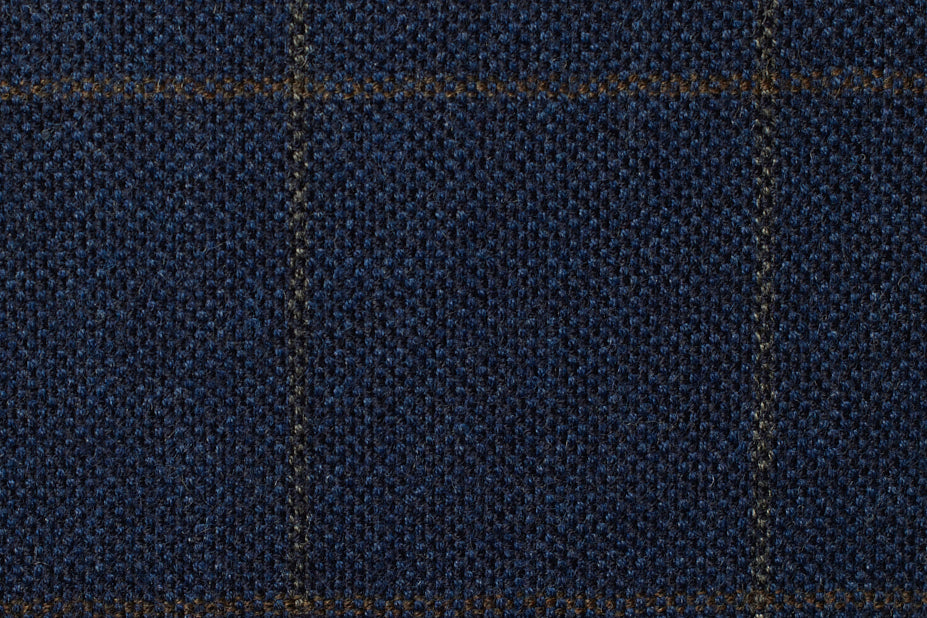 Italy Direct Shop Men's Slim Fit Navy Gold Windowpane Three Piece Suit GB-3P-322 6 Italy Direct Shop Men's Slim Fit Navy Gold Windowpane Three Piece Suit GB-3P-322