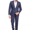 Italy Direct Slim Fit Blue Ziggy Two Piece Suit GB-GUA-3 Shop Men's 2 Italy Direct Slim Fit Blue Ziggy Two Piece Suit GB-GUA-3 Shop Men's