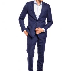 Italy Direct Slim Fit Blue Flash Two Piece Suit GB-ITA-8