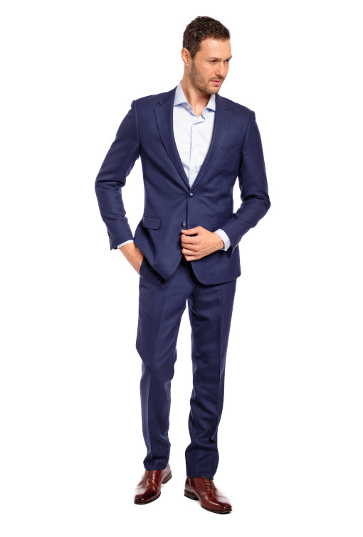 Italy Direct Slim Fit Blue Flash Two Piece Suit GB-ITA-8 3 Italy Direct Slim Fit Blue Flash Two Piece Suit GB-ITA-8
