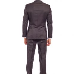 Italy Direct Slim Fit Charcoal Check Two Piece Suit GB-302 Shop Men's