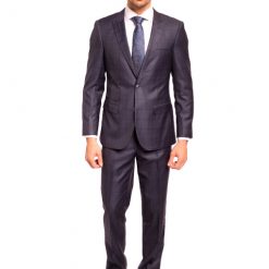 Italy Direct Slim Fit Silk Windowpane Two Piece Suit GB-ITA-297 Shop Men's
