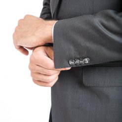 Italy Direct Shop Men's Modern Fit Solid Brown Two Piece Suit B-19F12