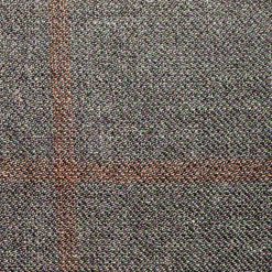 Italy Direct Modern Fit Rust Windowpane Two Piece Suit B-19F8