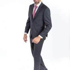 Italy Direct Shop Men's Classic Fit Grey Check Two Piece Suit ST-19FW8