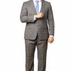 Italy Direct Classic Fit Grey Sharkskin Window Two Piece Suit ST-20FW10