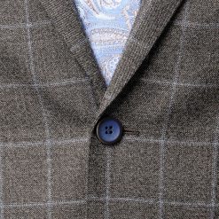 Italy Direct Classic Fit Grey Sharkskin Window Two Piece Suit ST-20FW10