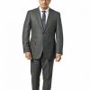 Italy Direct Modern Fit Grey Blue Window Two Piece Suit B-Reda-606 Shop Men's