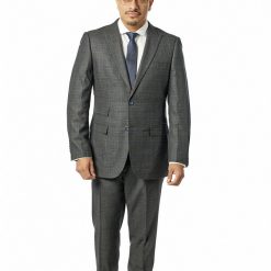 Italy Direct Modern Fit Grey Blue Window Two Piece Suit B-Reda-606 Shop Men's